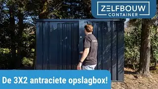 Deze opslagbox past perfect in elke tuin &ndash; zie de antraciete 3X2 Zelfbouwcontainer in actie!