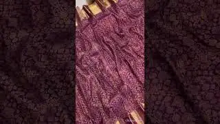 purple shade pure kanjeevaram saree  | | Aravinda Design Studio@brideessentials #saree
