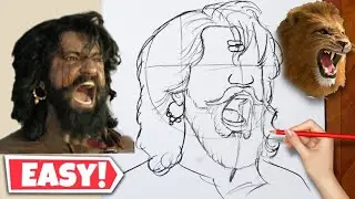 Chhava Chhatrapati Sambhaji Maharaj Drawing || Chhava Roar Drawing #chhava