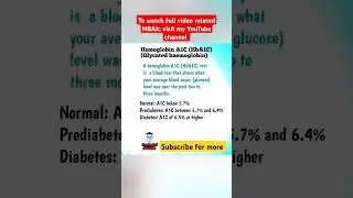 HBAIc@FreeMedicalEducation-ld3sf#medical#nursing#mbbs#Viral#viralshortsvideo#youtubeviralshorts