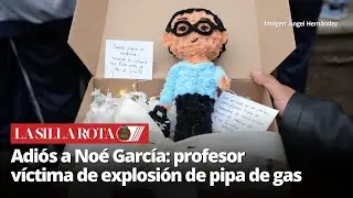 Homenaje a profesor No&eacute; Garc&iacute;a tras tragedia en Iztapalapa