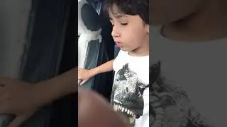 Adam Mohammad Amer 6-year-old boy explaining the advanced cockpit operation.