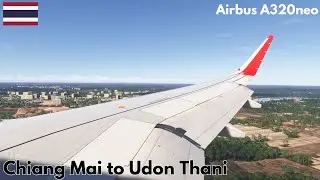 [MSFS2024] A320neo: Chiang Mai to Udon Thani(Thailand)