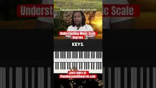 Music scale degrees on the piano ￼
