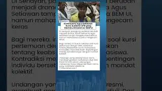 Kontroversi Agus Setiawan: Kursi Audiensi DPR yang Memicu Amarah se-BEM UI