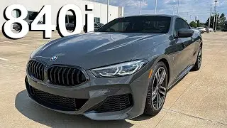 2022 BMW 840i Coupe in Dravit Grey Walkaround Review + Exhaust Sound