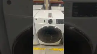 GE General Electric front load gas dryer white
