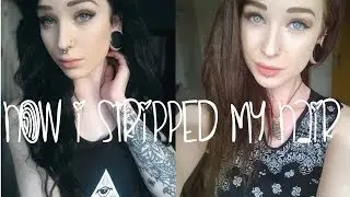 HOW I STRIPPED MY HAIR!