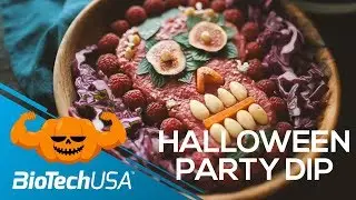 Halloween Party Vegan Dip Recipe - High Protein Beetroot Hummus Spread