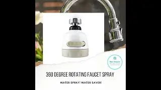 360 DEGREE ROTATING WATER SPRAY SAVER X NEW VENTURE X LAZADA X SHOPEE