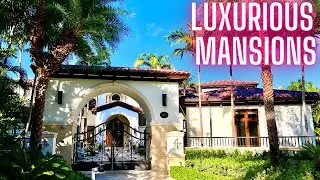 Walking Past Luxury Real Estate in Miami Beach (Allison Island Neighborhood Tour)