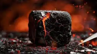 Cutting Solid Lava | Hyper-Realistic ASMR