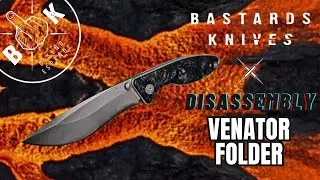Venator Folder Dark Matter Blue por Bastardsknives. Mantenimiento, desmontaje y montaje