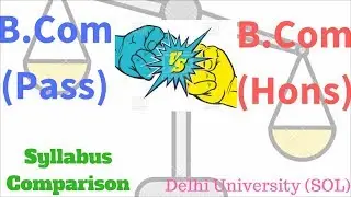 B com Pass VS B com Hons  Syllabus comparison