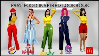 FAST FOOD INSPIRED LOOKBOOK | CC LINKS || SIMS 4