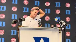 Manny Diaz recapped Duke&rsquo;s season opening win over Elon