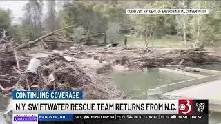 NY swift-water rescue team returns from assisting NC communities