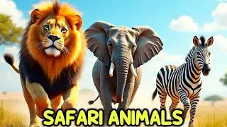Safari Animal Sounds Song I Safari Sounds, Clap Along I Learn Animal Names & Sounds