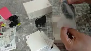 Распаковка Видеорегистратор Xiaomi Yi Smart Dash WiFi Gray International Edition