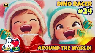 🌎Dino Racer #024:  Holiday Adventure & Travel Song for Kids 🦖  #dinoracer #christmassongs