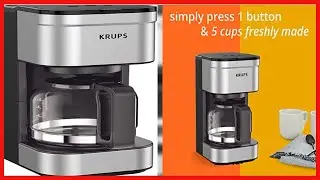 Great product -  KRUPS Simply Brew Compact Filter Drip Coffee Maker, 5-Cup, Silver