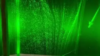 Bubble stream with turbulence