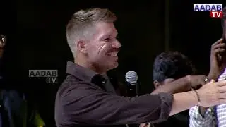 David Warner Emotional & Funny Speech At Robinhood Pre Release Event & Trailer Launch lAadab Digital