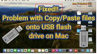 How to fix unable to copy / paste to in USB Drive on mac | unable to copy files from mac to pendrive