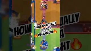 How to Defend a Mega Knight (100% Real) #clashroyale #supercell #defend #megaknight #firecracker #cr