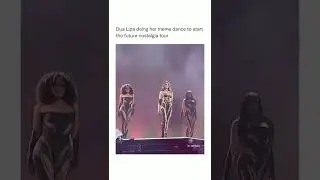 Dua Lipa doing her Meme dance to Start the Future Nostalgia Tour 😂 #shorts #dualipa #meme #dance