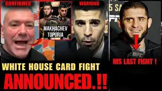 DANA WHITE ANNOUNCED WHITE HOUSE MAIN EVENT : MAKHACHEV VS TOPURIA ! MMA NEWS