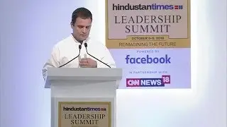 Congress president Rahul Gandhi at the Hindustan Times Leader Summit &ndash; 2018