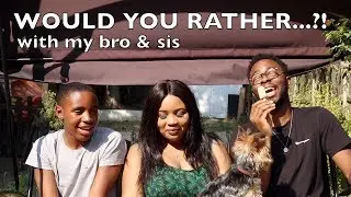 Sibling Would You Rather w/ my Bro & Sis | tjariyo & makeuprai