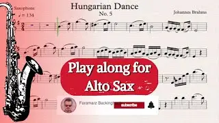 Hungarian Dance No.5 | Play along for Alto Saxophone