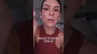 Winged Liner Over 40 #beautyover40 #wingedeyeliner ##wingedliner #eyelinertutorial #eyelinermakeup