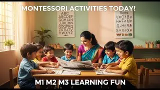 Montessori Preschool Daily Activities 🧠 | M1 M2 M3 | Thought of the Day | ABC & Vowels