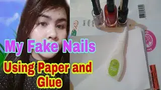 MY DIY Simple TRAY FAKE NAILS USING MULTI-PURPOSE PAPER AND GLUE SA HALAGANG 20 MY FAKE NAILS KANA