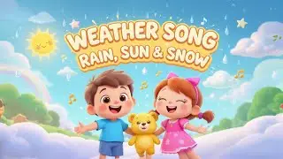 Weather Song for Kids 🌈 | Rain, Sun & Snow Nursery Rhyme | Learning Weather | Kidomelon