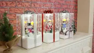 Snowing Gift Box Christmas Decoration