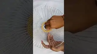 Reusing Fan cover, Belt And wire  #ReusewasteMaterials #Craftideas  #Shorts #Shortsvideo. #Crafting