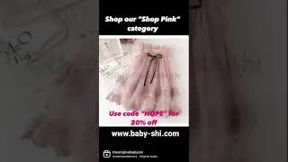 Shop our &ldquo;Shop Pink&rdquo; category on www.baby-shi.com. Use code &ldquo;HOPE&rdquo; for 20% off.  @theoriginalbabyshi