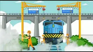 Rail and Foot Over Bridge | OTL INFRA | RVNL | ANIMATION