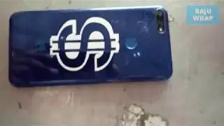 huawei wrap with bule paper and white ref dollor logo