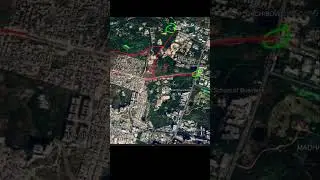 Hyderabad University 400 acre land Map. HCU Land dispute issue #hcu #hyderabaduniversity #congress