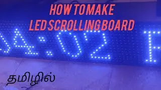 How to make led scrolling board #diy #minsarathatha