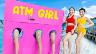 MOST VIRAL FUNNY PRANK ATM GIRL NERF DRlGIRL NERF GUNS POPULAR MUST WATCH COMEDY JACKPOT GIRL PRANK
