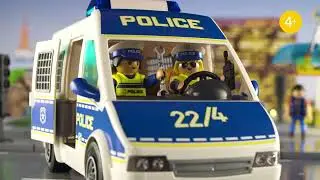 Coche de polic&iacute;a con luz y sonido | Anuncio | PLAYMOBIL en Espa&ntilde;ol