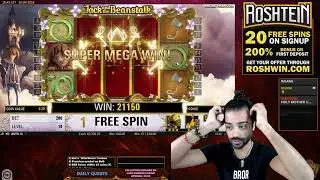 record online slot mega big win netent jack and the beanstalk 25k &euro;