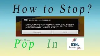 How to stop or deactivate bsnl buzz or flash message,pop up message in android of bsnl mobile?