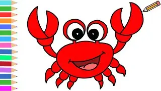 How to draw Crab easy | crab drawing | #crabdrawing #crab #easydrawing #drawing